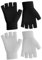 Fingerlose Handschuhe Damen Herren - Winter Thermo Warme Strickhandschuhe Ohne Fingerkuppen - 2 Stück Schwarz Hellgrau