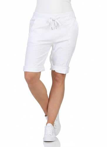 simaranda Damen Bermuda Kurze Hose Shorts für den Strand Sweatpants Sommerhose 8130