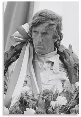 PURRCOCO Poster mit österreichischem Rennfahrer Jochen Rindt, 7 Druck, Fotokunst, Malerei, Leinwand, Poster, moderne Dekoration, Poster, 40 x 60 cm