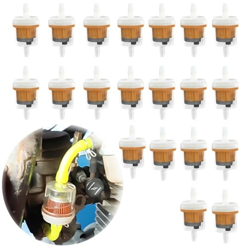 Filtro benzina, 20 pezzi filtro carburante per motociclette vengono utilizzati per rimuovere le impurità dalla benzina, filtro benzina Fast Fuel adatto a motocicli Falciatrici trattorini filtro gpl