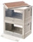 Xcase Campingkiste: 2er-Set Camping-Aufbewahrungsboxen, falt- & stapelbar, MDF-Ablage, 55l (stapelbare Kisten, Transportbox, Campingkocher)