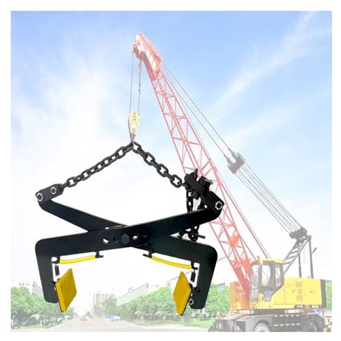 Hebeklemmen Schwarze Hebeklemmen Mit Verstellbarer Öffnungsweite, Steinhebeklemmen Mit Kette Und Rutschfesten Gummigriffen, Plattenhebeklemmen Für Fels/ Granit/ Marmor(Opening Size (13.8-31.1 in))