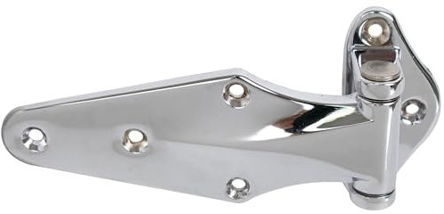 Kason 1070-179-54 Reversible Surfacemount Narrow Flange Hinge Chrome Finish for Restaurant Equipment (1-1/8 Offset)