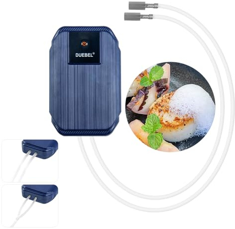 DUEBEL Kit generador de espuma para cocinar gastronomía molecular, recargable, portátil, eficiente kit de fabricación de espuma para alimentos, herramienta de cocina creativa para cocinas progresivas,
