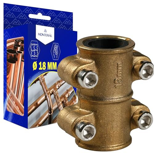 Abrazadera Tapaporos para Tubo de Cobre Diámetro 18 mm de Latón - MONTERAL
