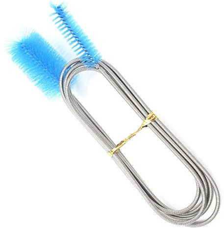 GHPKOTW 1 Stück Aquarium Reinigungsbürste, 155Cm Aquarium Reinigungsbürste Flexible Double Ended Aquarium Schläuche Filter Rohrbürste, Für Aquarium, Blau
