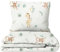 Leslis Premium Bettwäsche 135x200 Kinder (AFFE und Giraffe) – Flauschige Bettwäsche Musselin – Baby Bettwäsche aus Baumwolle – Oeko-TEX zertifizierte Stoffe – Premium Kinderbettwäsche