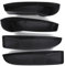Moittellc Car Door Side Storage Box Compatible with Tesla Model 3 Highland 2024 2025, Door Organizer Tray Front Rear Door Slot Pockets Car Door Protector Liner TPE Insert Accessories