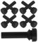 POPETPOP 10pcs Stove Grate Feet for Gas Stove Camping Gas Oven Rubber Replacement