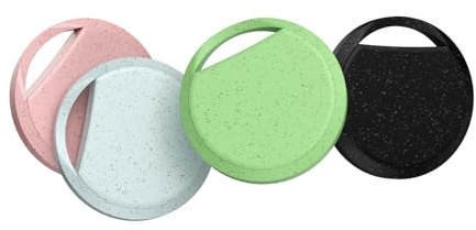 RSH Android Tracker Smart Tag, Schlüsselfinder Key Finder kompatibel mit Google Find Hub APP (Android NUR), Bluetooth Key Finder für Gepäck/Taschen/Koffer/Brieftasche(4Pack)