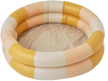 Piscine Gonflable pour Enfants, Forme Ronde, multifonctionnelle, barrière de sécurité, PVC, Anti-Fuite, pour intérieur et extérieur (Jaune)