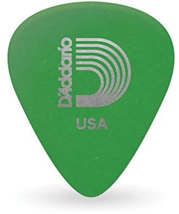 Planet Waves 1DGN4-25 Picks Duralin Picks Green 25 Picks Standard Shape in Medium