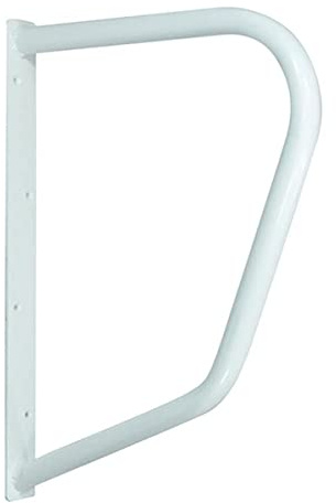 Aidapt White Safety Outdoor Indoor 25 (640mm) D Shape Grab Bar Hand Rail Support Aid