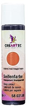 CREARTEC Natürliche Seifenfarbe Transparent - Seifenherstellung/Seifenkreationen - Farbe: Tuliprot - Inhalt: 10ml - Made in Germany