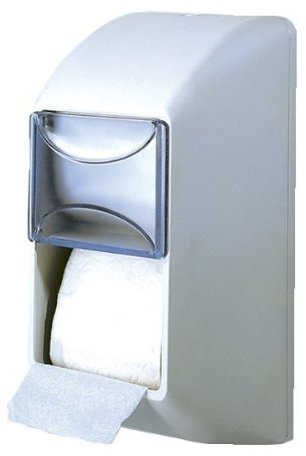 Dispenser Distributore Porta Carta Igienica a Muro Doppio Rotolo Verticale