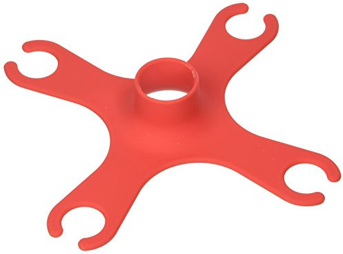 Present Time Spider Wine Glass Holder, Red