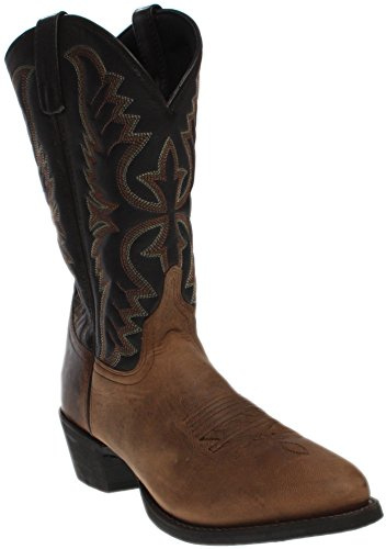Laredo Mens Birchwood Round Toe Pull On Casual Boots Mid Calf - Brown - Size 15 EW