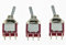 Salecom 3 x Dpdt 6 pin 2 posizione della chitarra mini interruttore a levetta auto/barca interruttori