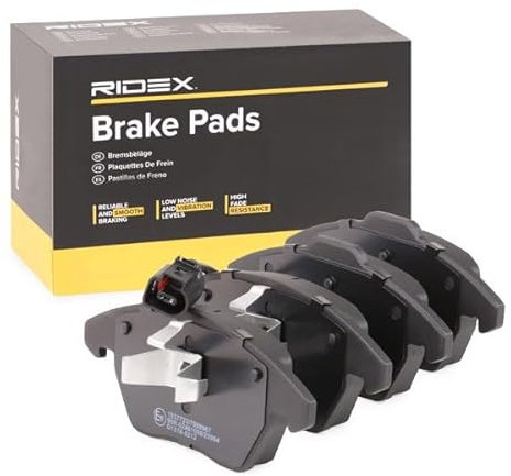 RIDEX Bremsbeläge Satz Bremsklötze Bremssteine Set Vorne mit Verschleißwarnkontakt 402B0009