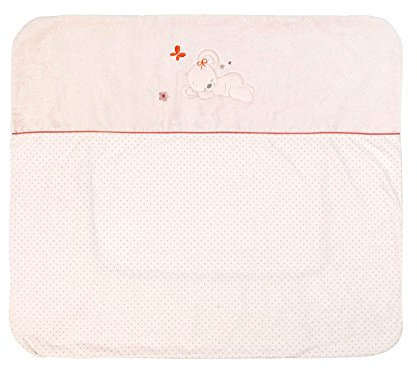 Nattou Wickelauflagenbezug Maus Valentine, 88 x 78 cm, Adèle und Valentine, Rosa