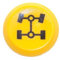 Pneutron, Massey Ferguson, Case New Holland, Same Deutz Fahr Druckschalter mit Arretierung DSW, Gelb, Drucktaste, Manuell
