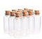Danmu Art 12pcs 15ml 24mm x 60mm Mini Glass Bottles Jars with Cork Stoppers Halloween Decorations