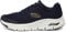Skechers Arch Fit, Scarpe da Ginnastica Uomo, Navy Textile Synthetic Trim, 43 EU