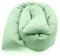 Mizali - Kuschelschlange 300 cm - mit Reißverschluss - abnehmbarer Musselin Bezug - waschbar - Kantenschutz Kinderbett (300cm Mint)