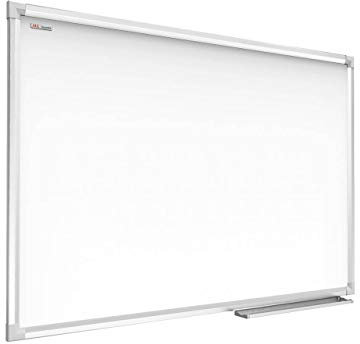 ALLboards Magnetisches Whiteboard 60x40cm Magnettafel mit Aluminiumrahmen und Stifteablage, Weiß Magnetisch Tafel, Trocken Abwischbar, Wiederbeschreibbar Weißtafel