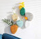 Purzest 6 macetas de Pared para suculentas, Soporte de cerámica para macetas de Pared, macetas Colgantes Decorativas para Interiores y Exteriores (Color Moderno)