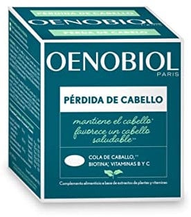 OENOBIOL - Compléments Alimentaires - Chute de Cheveux - Cheveux - Programme 1 mois - 1 boîte de 60 Capsules