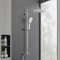 Colonna Doccia Senza Miscelatore,Set Doccia Completo Acciaio Inox 3 Funzioni Soffione Altezza Regolabile（Quadrato 20 * 20cm）