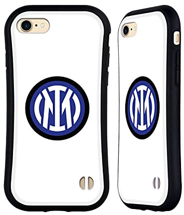 Head Case Designs Offizielle Inter Milan Logo Auf Weiss Abzeichen Hybride Handyhülle Hülle Huelle kompatibel mit Apple iPhone 7/8 / SE 2020 & 2022