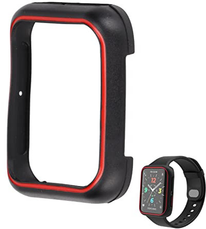 Yunseity Boîtier de Montre pour Oppo Watch 2 46 Mm, Coque de Protection en TPU Antichoc et Incassable(Noir Rouge)