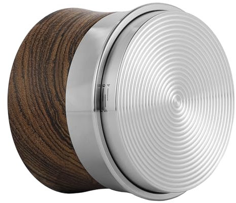 MHW-3BOMBER Kaffee Tamper Espresso Tamper Tamping Tool Espresso Hand Tamper Einstellbare Höhe für Espresso Portafilter 58mm T5125T, Goldenes Sandelholz-58.35mm