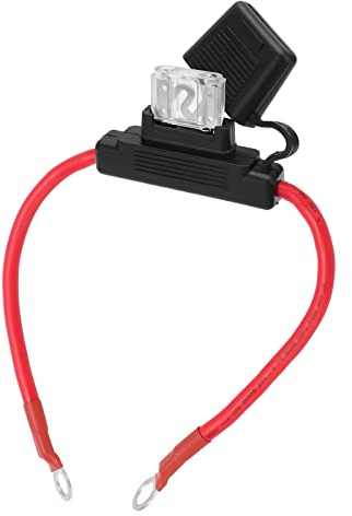 Porte-fusible en Ligne VOBOR 8AWG avec Protection des Circuits de fusible à Lame 80A pour Porte-fusible de Voiture de Bateau de véhicule 12‑24V