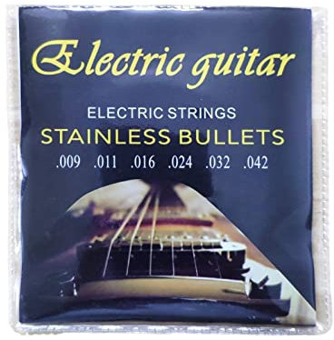 5 Gitarrensaiten | E-Gitarren-Saiten 1-6 | Mehr knusprig, verstärktes Sustain, E-Gitarrensaiten aus Edelstahl, E-Gitarrensaiten Delr