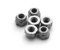 SPITBOARDS Fingerboard Lock Nuts for Professional Complete Fingerboards Nylon Insert First aid Fingerboard Tuning Self Locking System Spare Parts 6pcs (Silver)