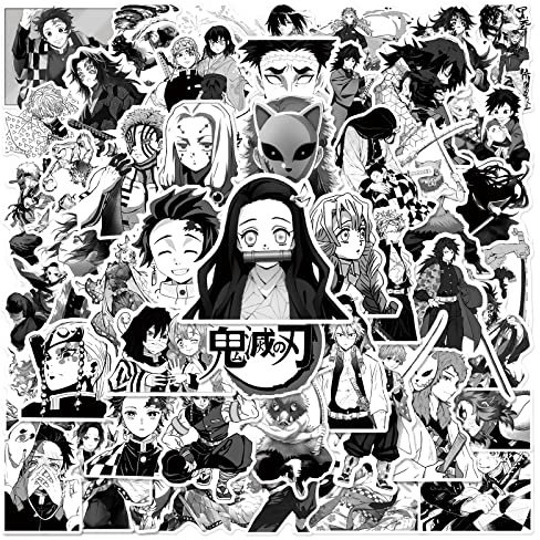 Demon Slayer Anime Stickers Pack 50 PCS |Stickers for Car,Laptop,Water Bottles,Stickers for Teens Cute Vinyl Decals