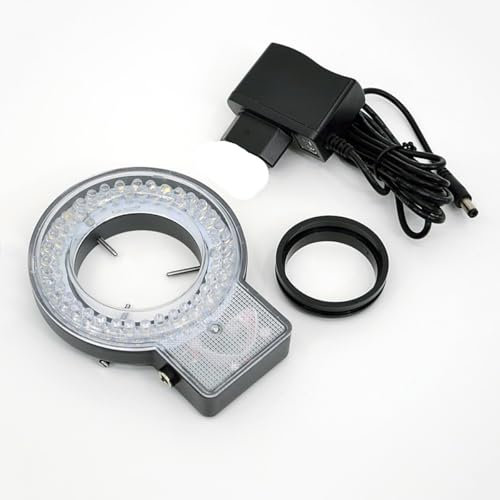 Microscope Ring Light 72pcs Bulbs Four-Zone Led Lamp Ring Light with 90-240V Adapter (Size : U-K)