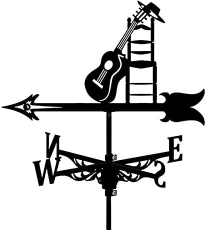 NOALED Leuchtturm-Wetterfahne aus Metall, Vintage-Wetterfahne, Windrichtungsanzeiger für den Außenbereich, Garten, Dach, Koppel, Dekoration, Windfahne