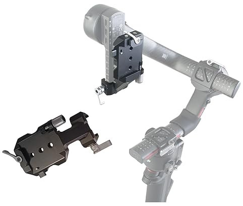Supporto Verticale per Fotocamera RS3, Soluzione di Montaggio Verticale con Giunto Cardanico DF DIGITALFOTO di Seconda Generazione, Compatibile con DJI RONIN RS2/RS3/RS3Pro, per Riprese sui Social