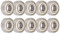 10 Stück Rillenkugellager Lagerstahlmaterial Montage Roller Skateboard Lager 6201z Rillenkugellager 12 Mm Miniatur-Rollenrad-Kugellager