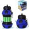 CODiLLO Borraccia, Borraccia Bambini, Borraccia ragazzi, Borraccia pieghevole, Borraccia silicone, Borraccia senza BPA, Borraccia bambino, Idea regalo (550 ML, Nero Azzurro)