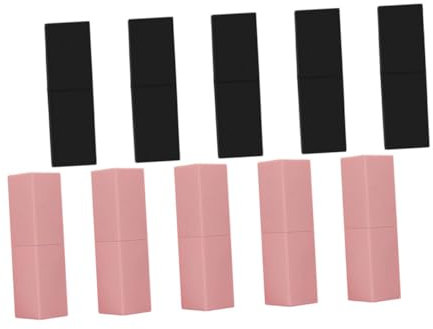 FRCOLOR Pack of 10 Lipstick Empty Tube Mini Water Bottle Plastic Container Mini Lipstick Container for Liquid Lipstick Colour Container for Lip Gloss Empty Liquid Lipstick Tubes Case