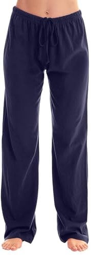 HUOQI Einfarbige Freizeithose mit Kordelzug für Damen Protektoren Hose Damen (Navy, L)