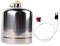 predolo Bouteille de Gonflable Vide en Acier Inoxydable, Cylindre de pour randonnée, ustensiles de Cuisine pour brûleur à, 3L