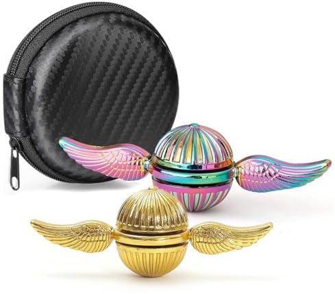 2 STK Fidget Spinner Metall Spielzeug,Fidget Spinner Kinder,Hand Spinner Stress Spielzeug,Stress Relief Adhs Spielzeug Erwachsene Geschenk für Büro, Studenten, Gestresste Menschen.