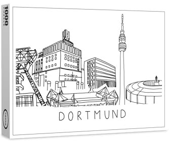 raxxa Premium-Puzzle | Skyline Dortmund | 1000 Teile