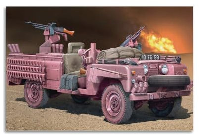 GTTHOK Militärfahrzeug-Poster, SAS-Aufklärungsfahrzeug, Pink Panther, dekoratives Gemälde, Leinwand-Kunstbild, 40 x 60 cm